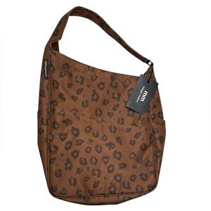 Maggie Mather Leopard Shoulder Bag Tote NWT